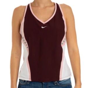 Nike Burgundy and Light Pink Tank Top